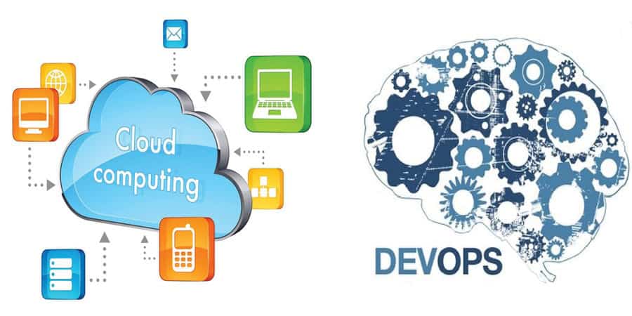 Cloud and DevOps illustration